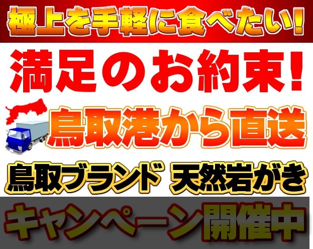 夏だ鳥取の岩がきだ