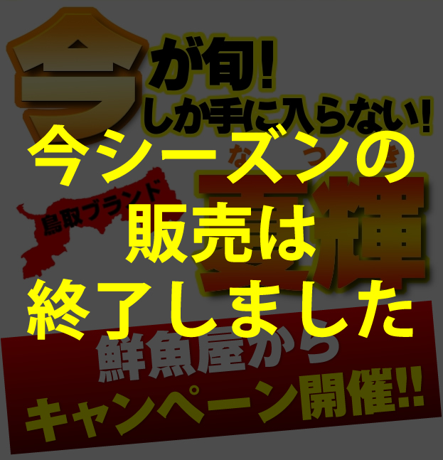 プリップリ濃厚な旨み!食べ応えバツグン!それはまるで口の中でプルプルと身が踊るよう!今が旬!なかなか手に入らない夏輝!鮮魚屋からキャンペーン開催